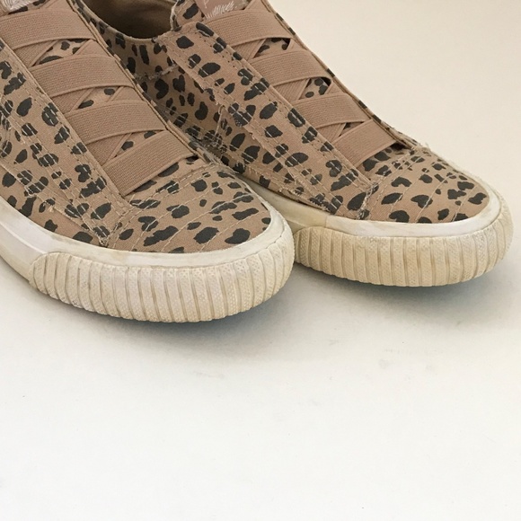 BLOWFISH Leopard Cotton Canvas Slip On Sneakers Malibu Latte Women’s Size 6.5 - Picture 9 of 16